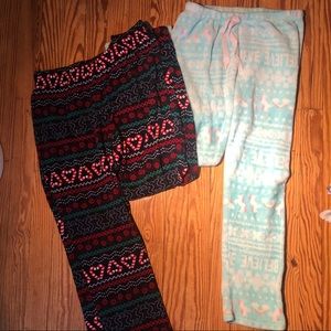 2 pairs of soft pajama pants